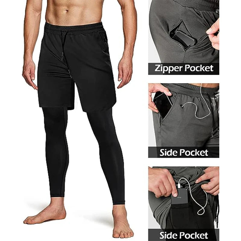 SweatNordic Men's Sport Pants 2 in1